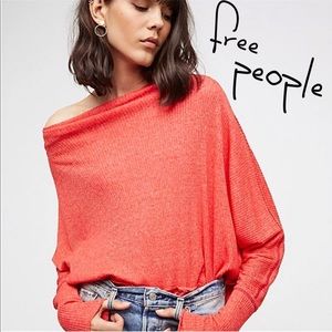 Free People Londontown thermal M tunic boatneck